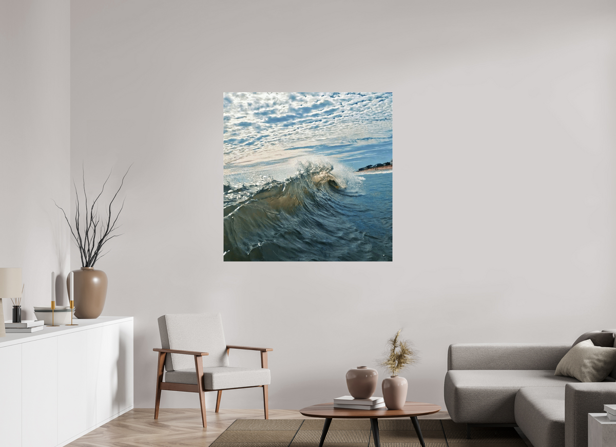 45 x 45″, Gallery Standard Acrylic Glass Breaking Wave Bethany Beach