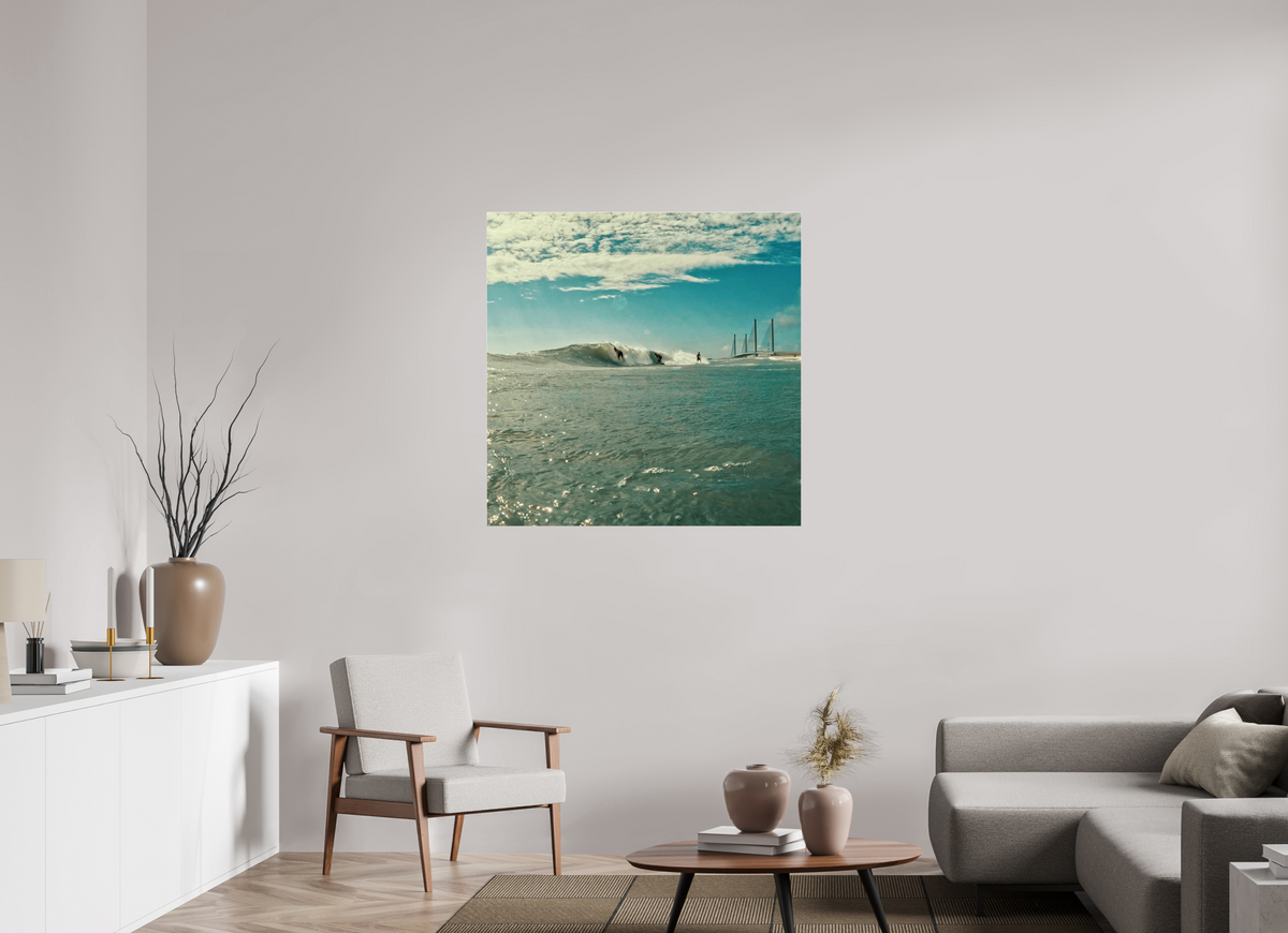40 x 40″, Gallery Standard Acrylic Glass Inlet Party Wave