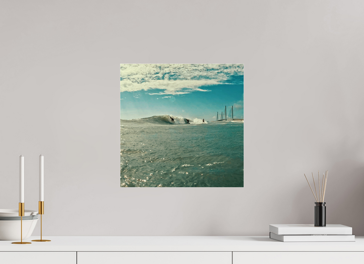 15 x 15″, Gallery Standard Acrylic Glass Inlet Party Wave