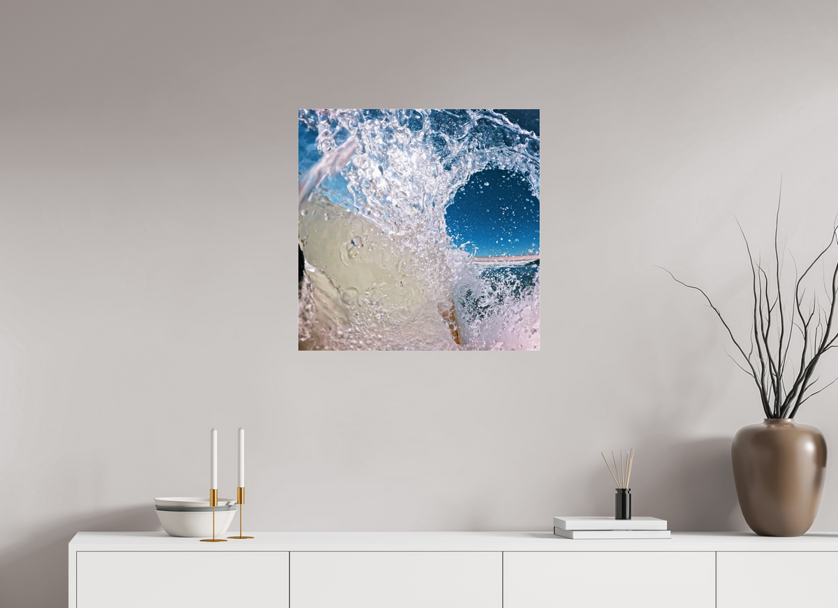 25 x 25″, Gallery Standard Acrylic Glass Barreling White Water