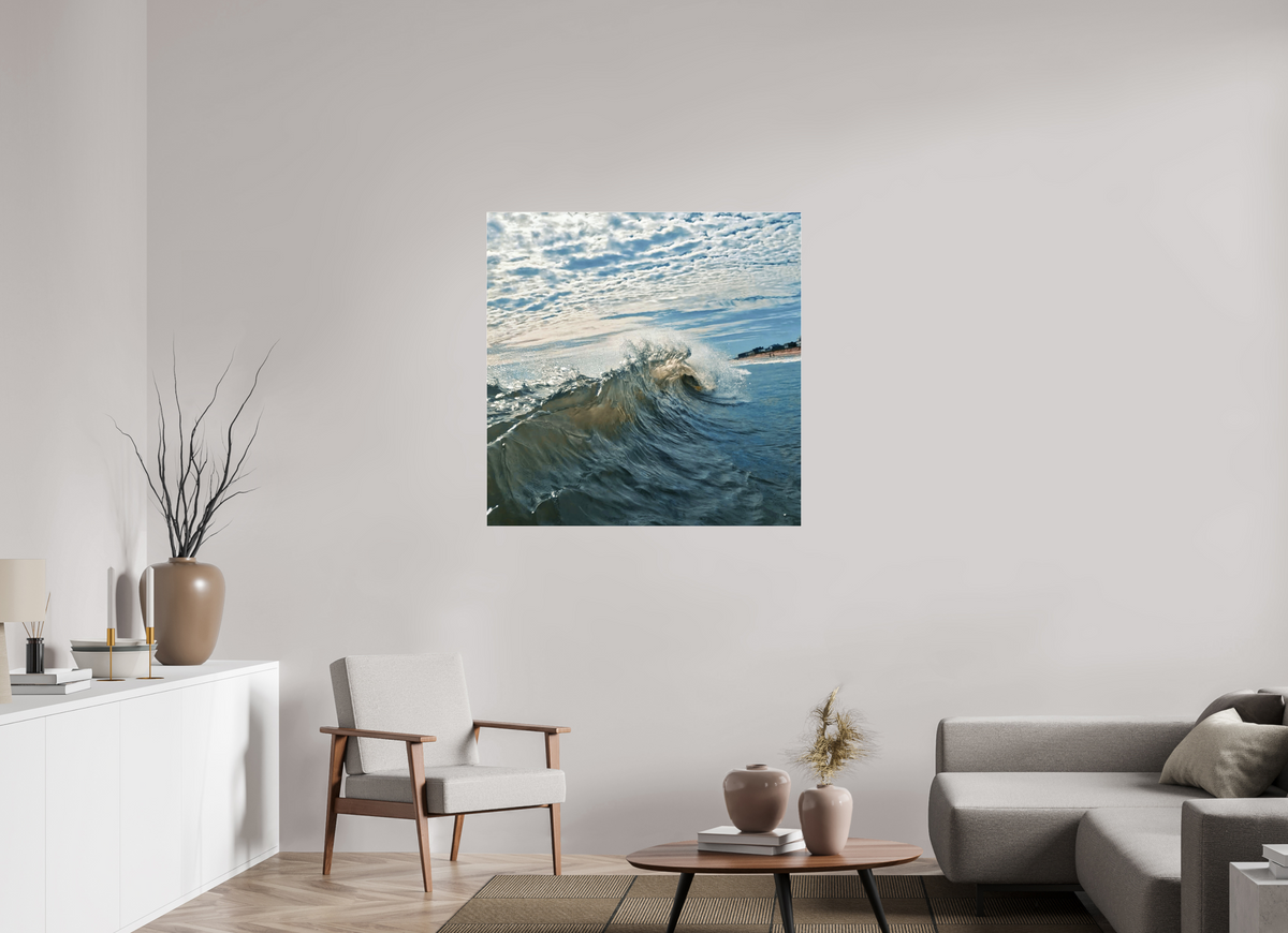 40 x 40″, Gallery Standard Acrylic Glass Breaking Wave Bethany Beach