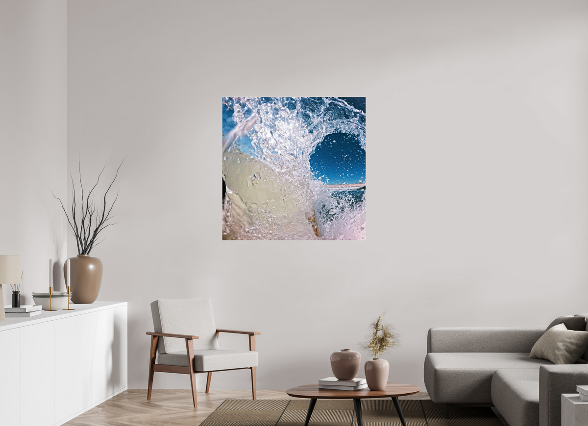 40 x 40″, Gallery Standard Acrylic Glass Barreling White Water