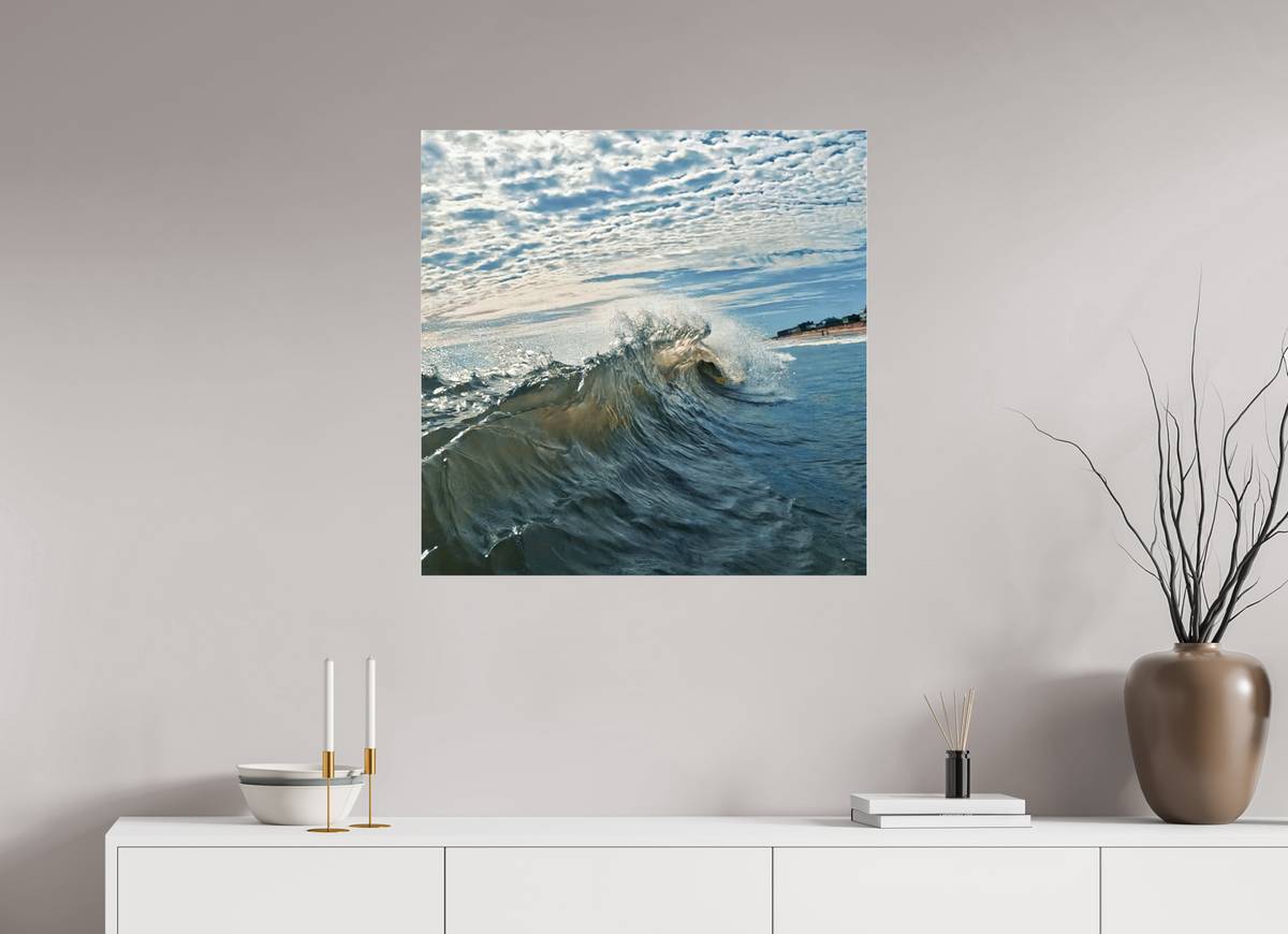 30 x 30″, Gallery Standard Acrylic Glass Breaking Wave Bethany Beach