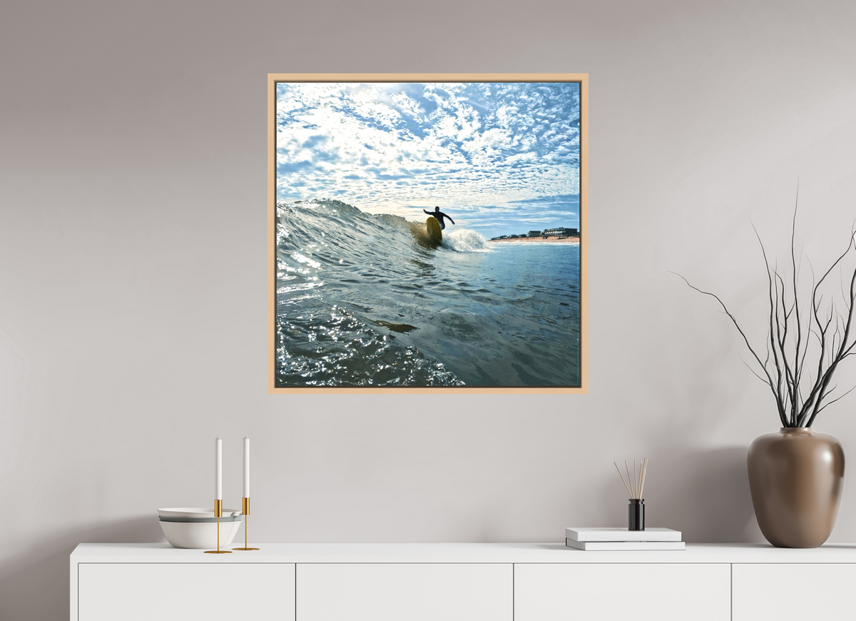 30 x 30″, Gallery Standard Canvas Matte in Maple Frame Psychedelic Redirect