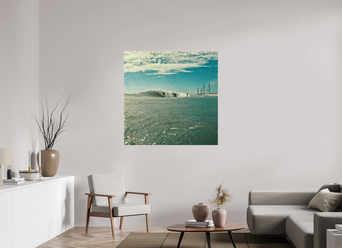 45 x 45″, Gallery Standard Acrylic Glass Inlet Party Wave