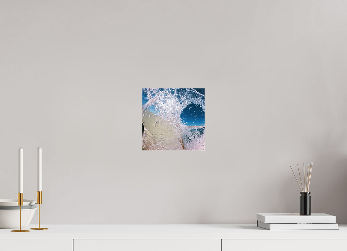 8 x 8″, Gallery Standard Acrylic Glass Barreling White Water