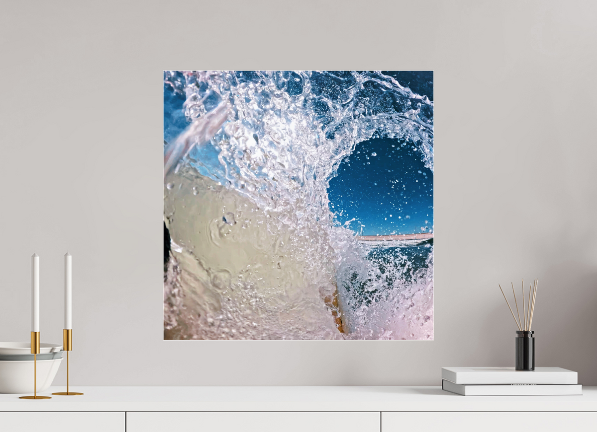 20 x 20″, Gallery Standard Acrylic Glass Barreling White Water