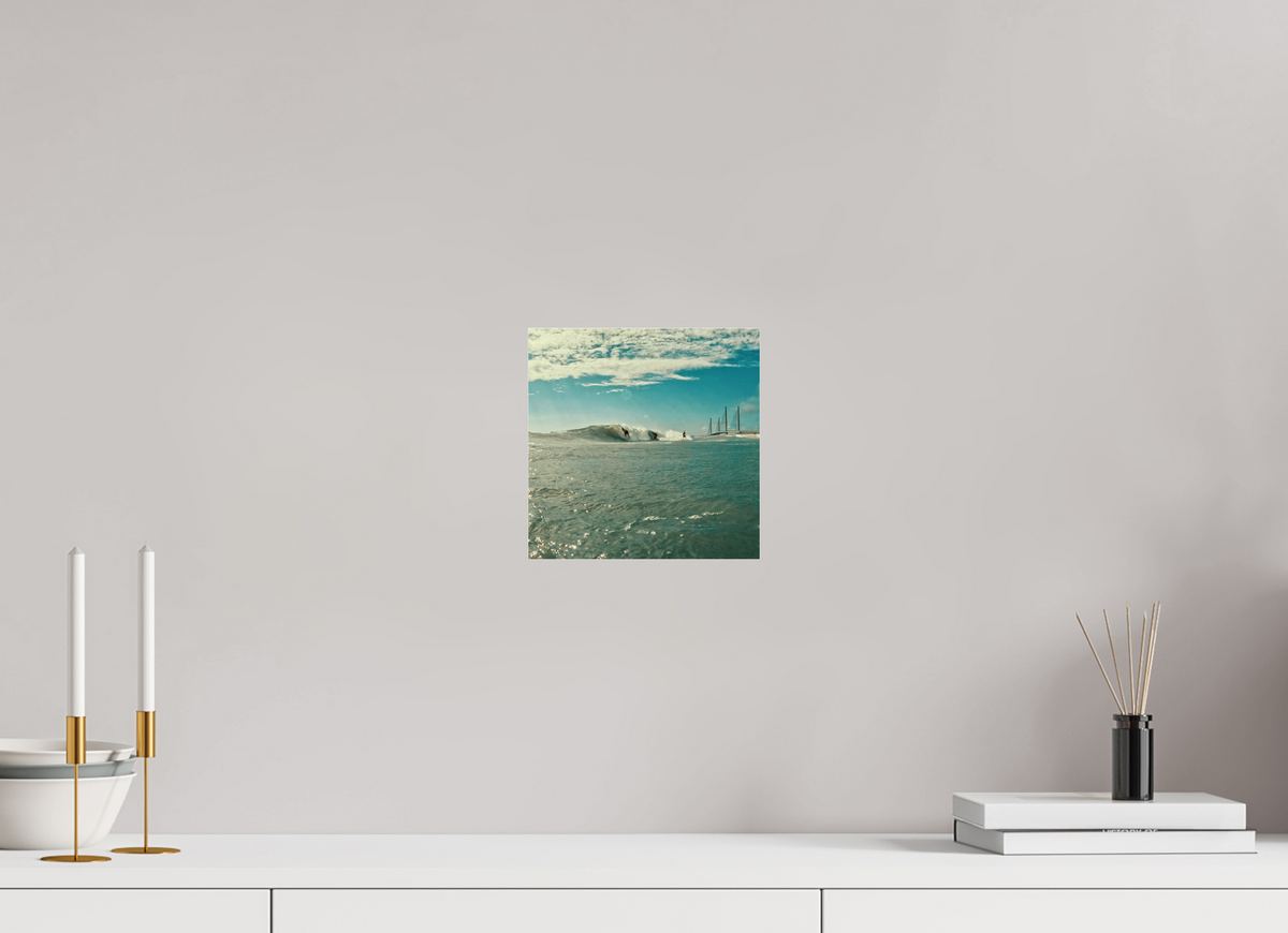 8 x 8″, Gallery Standard Acrylic Glass Inlet Party Wave