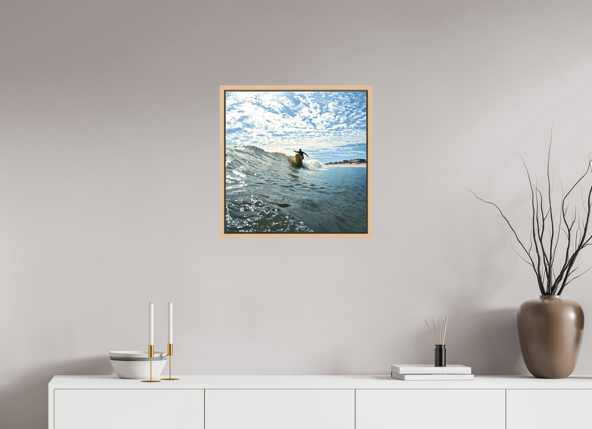 20 x 20″, Gallery Standard Canvas Matte in Maple Frame Psychedelic Redirect