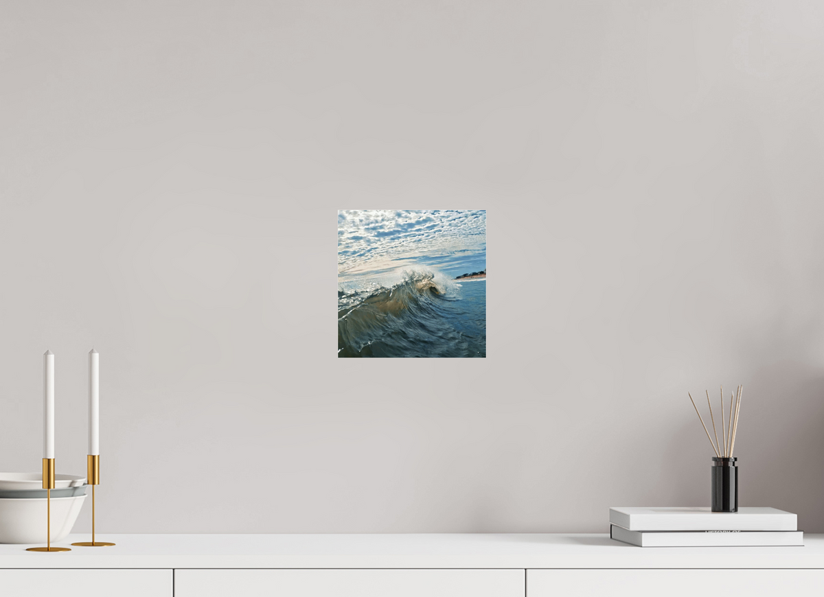8 x 8″, Gallery Standard Acrylic Glass Breaking Wave Bethany Beach