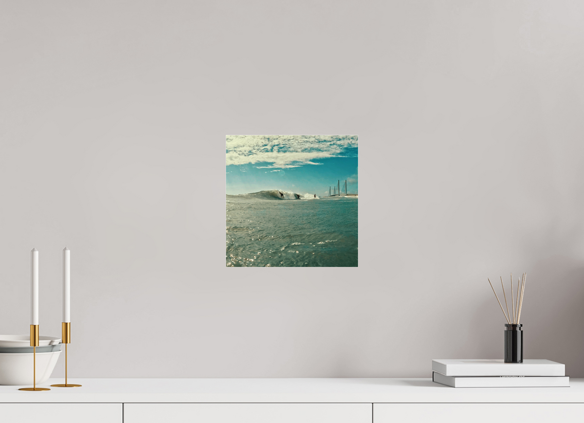 10 x 10″, Gallery Standard Acrylic Glass Inlet Party Wave
