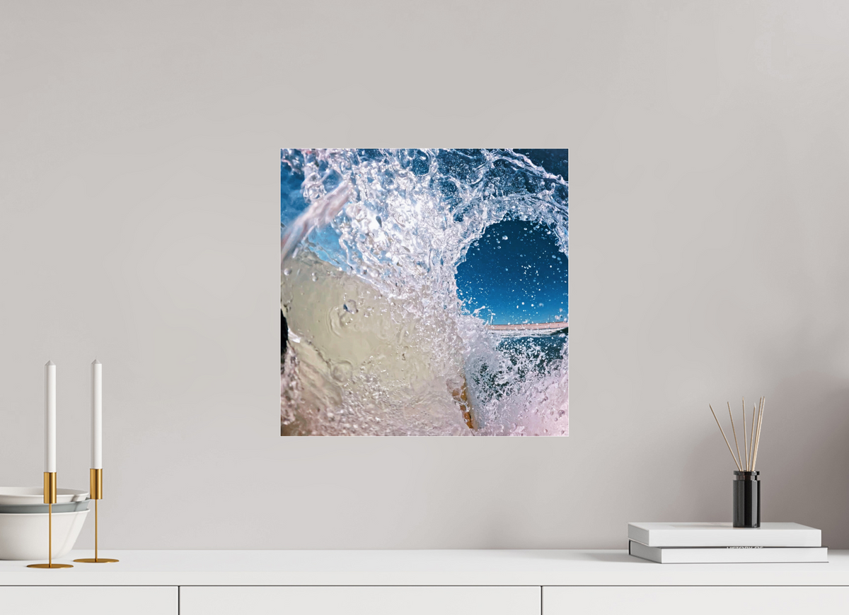 15 x 15″, Gallery Standard Acrylic Glass Barreling White Water