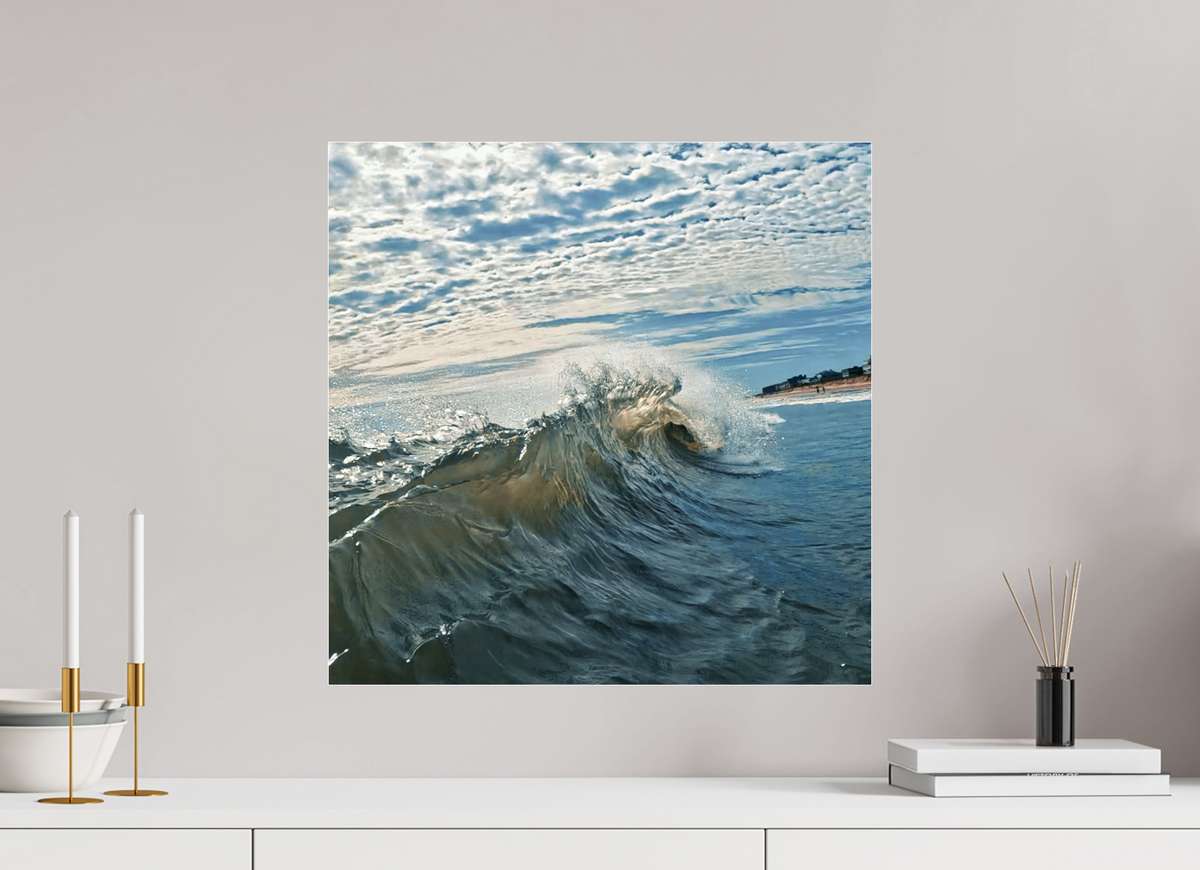 20 x 20″, Gallery Standard Acrylic Glass Breaking Wave Bethany Beach