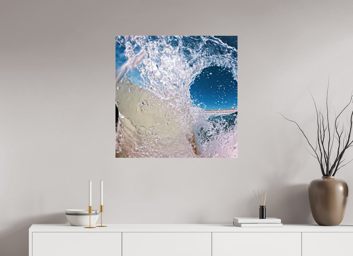30 x 30″, Gallery Standard Acrylic Glass Barreling White Water